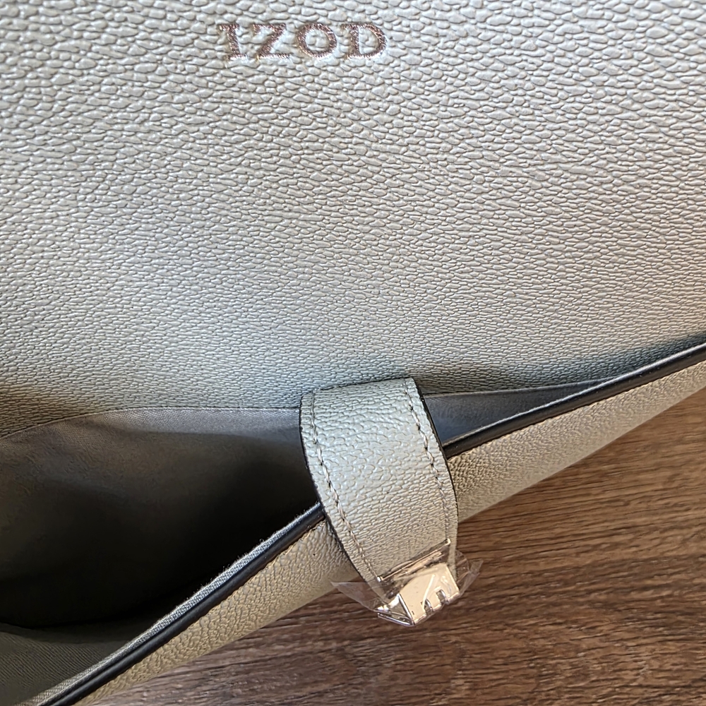 IZOD Women's Light Sage Tote Bag - Structured Everyday Handbag - Picture 4 of 12